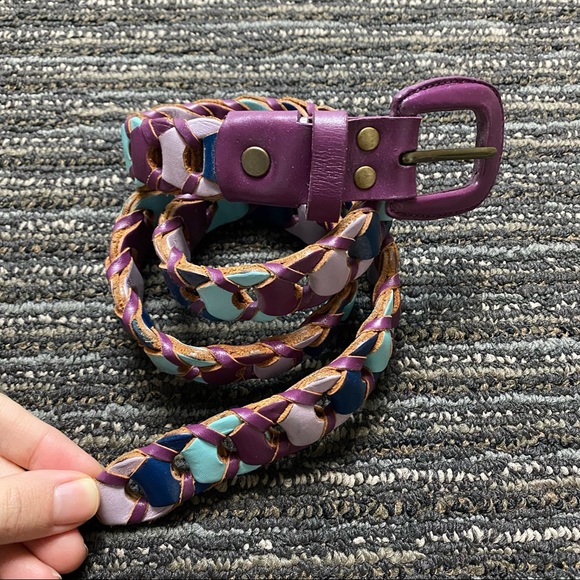 MULTICOLOURED WOVEN BELT - Picture 1 of 4